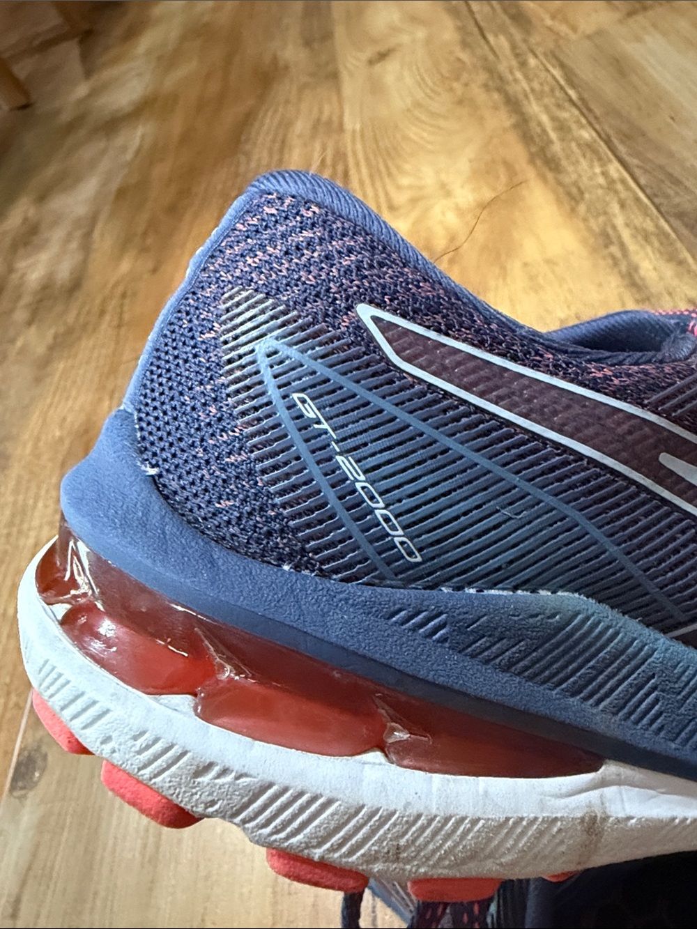 ASICS Women's GT 2000 Navy and Coral Running Shoes size 7.5 - Picture 5 of 11